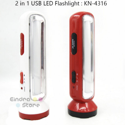 2 in 1 USB LED Flashlight : KN-4316
